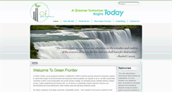 Desktop Screenshot of greenfrontiernc.com