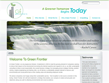 Tablet Screenshot of greenfrontiernc.com